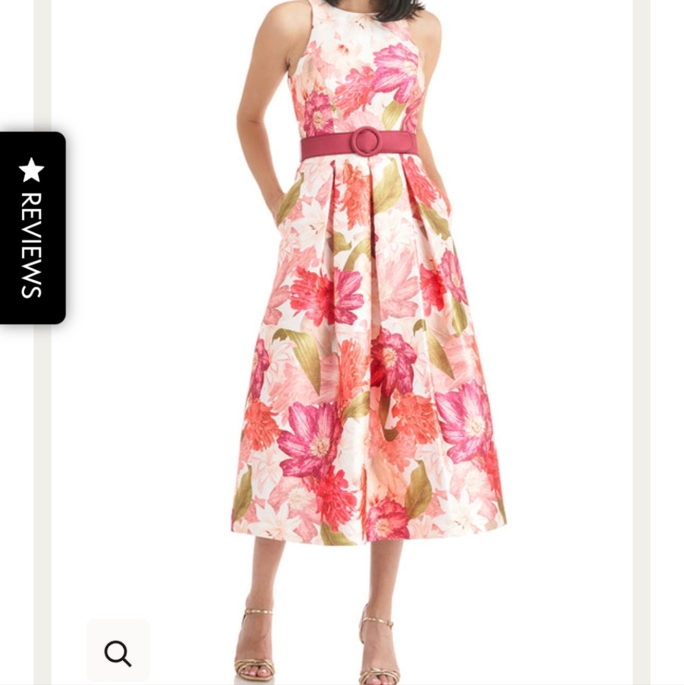 Kay Unger LIBERTY TEA LENGTH DRESS